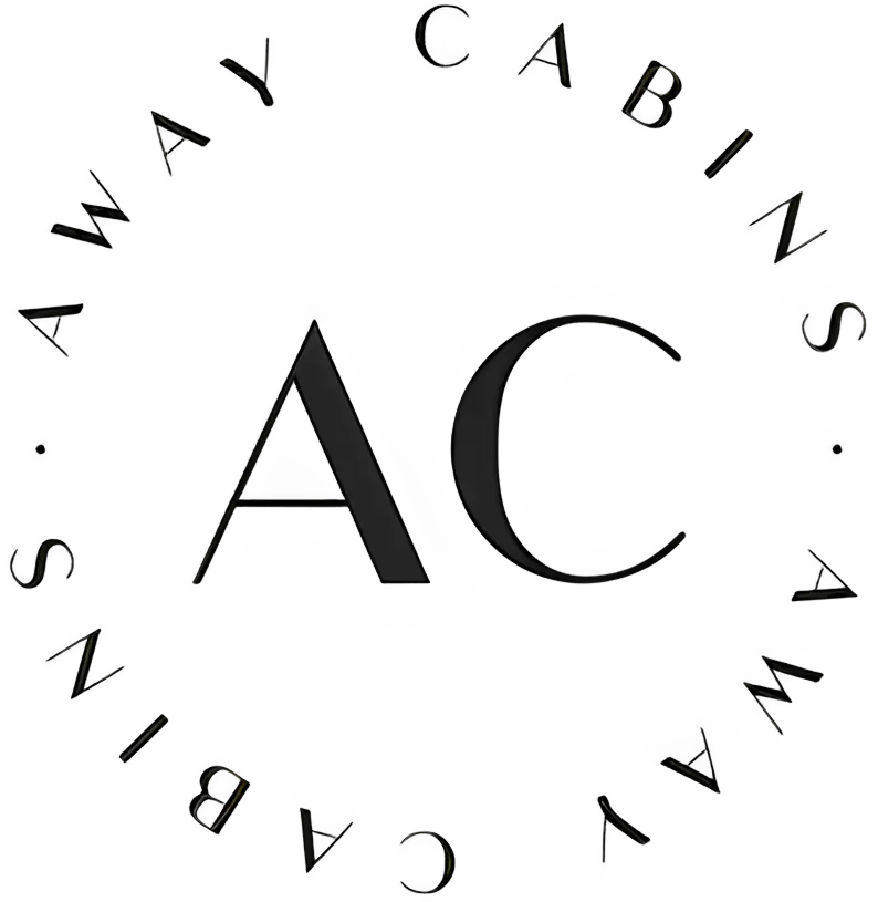 Interior Design - Logo of Away Cabins featuring stylized letters 'AC' in a circular design. Dexign Matter Studio