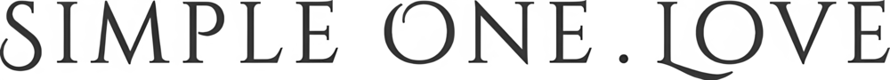 Interior Design - Logo featuring the text 'Simple One Love' in a bold, minimalist design. Dexign Matter Studio